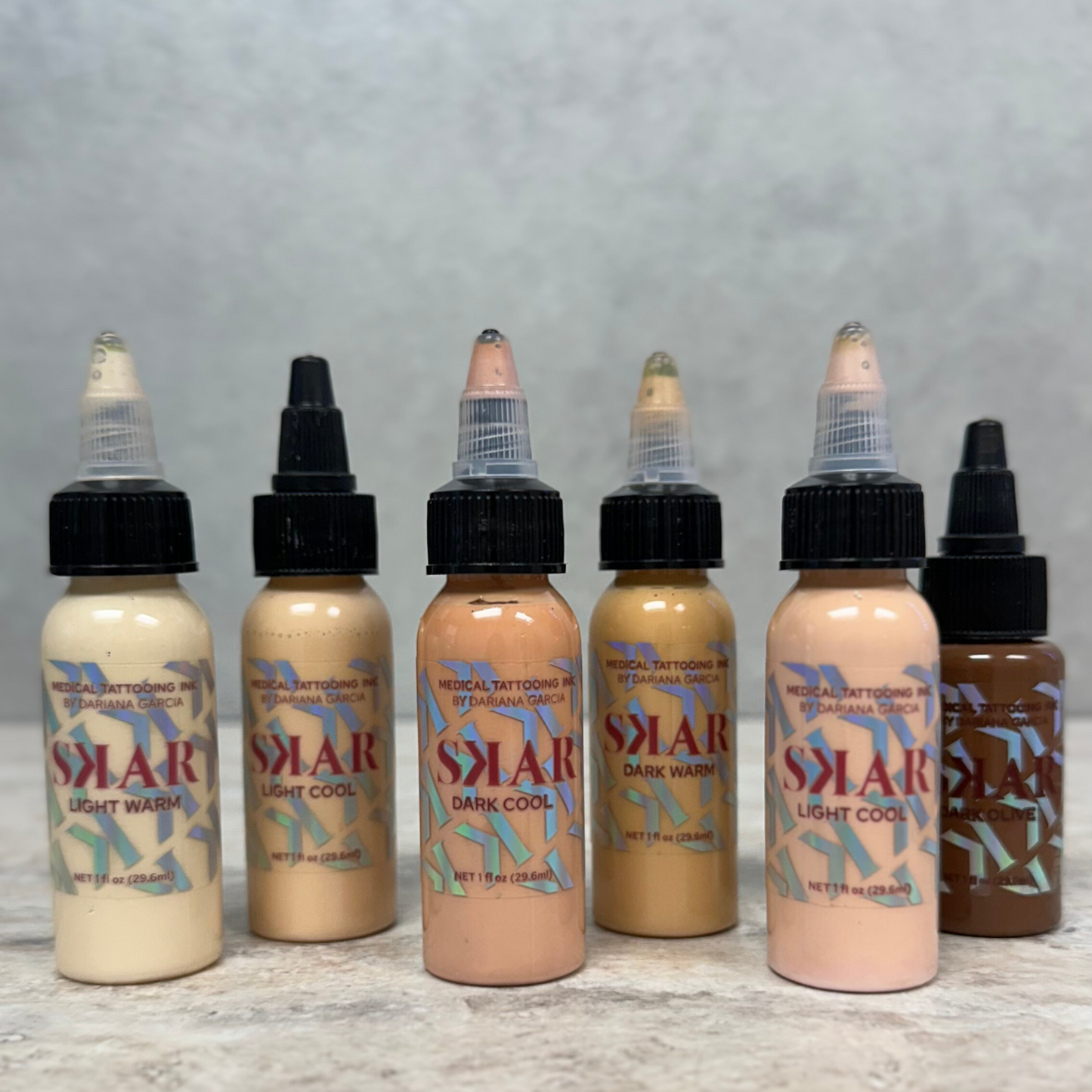 Skin Camouflage Ink Set & Mixing Guide